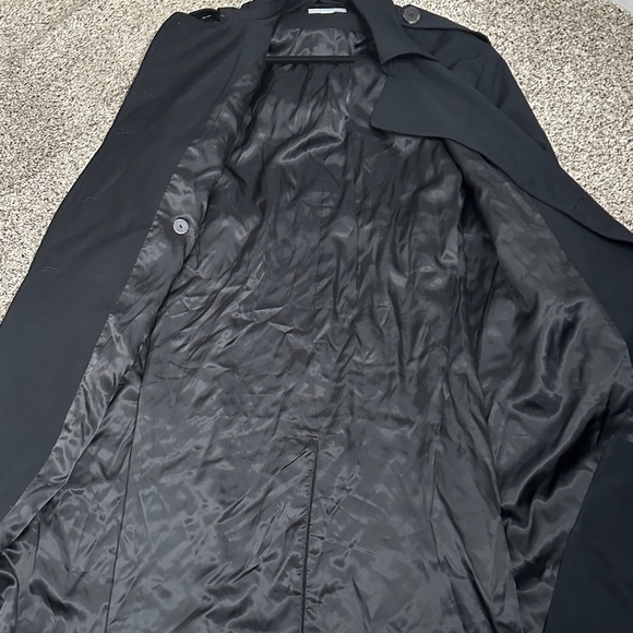 H&M Black double breasted Trench Coat size L - Picture 15 of 15